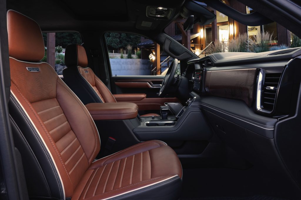 interior of 2026 gmc sierra 1500 denali ultimate