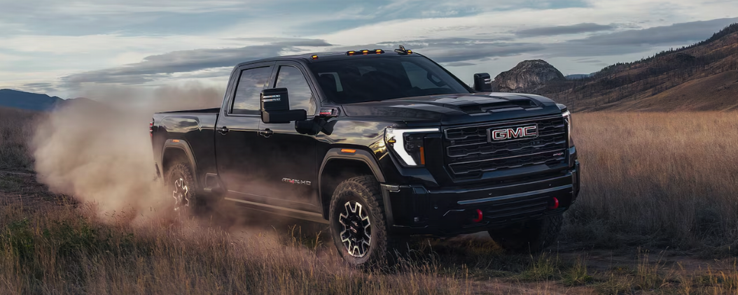 2026 GMC Sierra 2500 HD AT4 on an off-road trail
