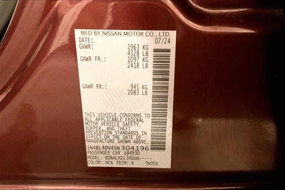 2025 Nissan Altima SV