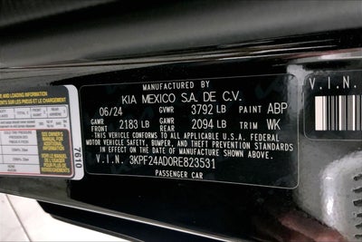 2024 Kia Forte LXS