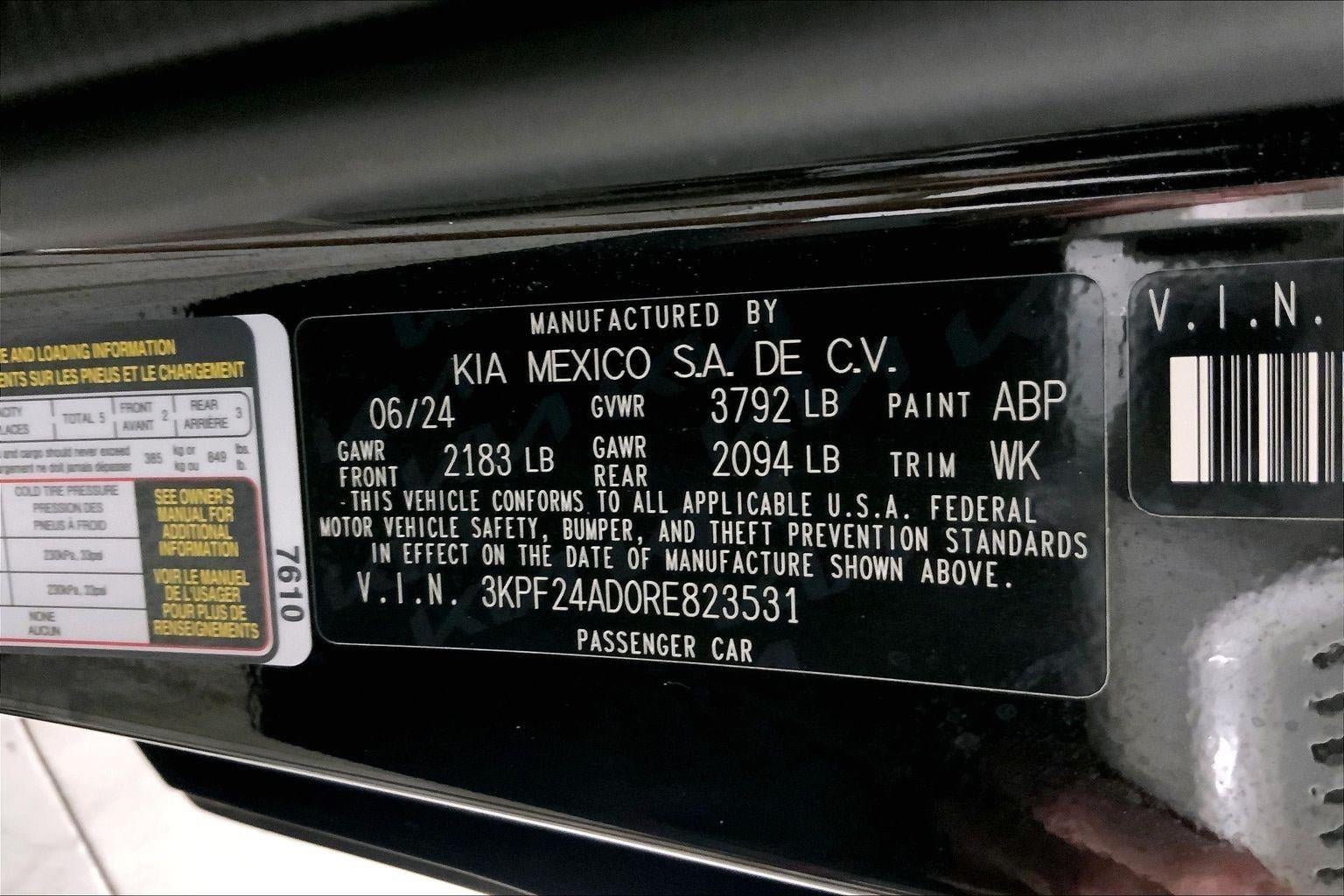 2024 Kia Forte LXS
