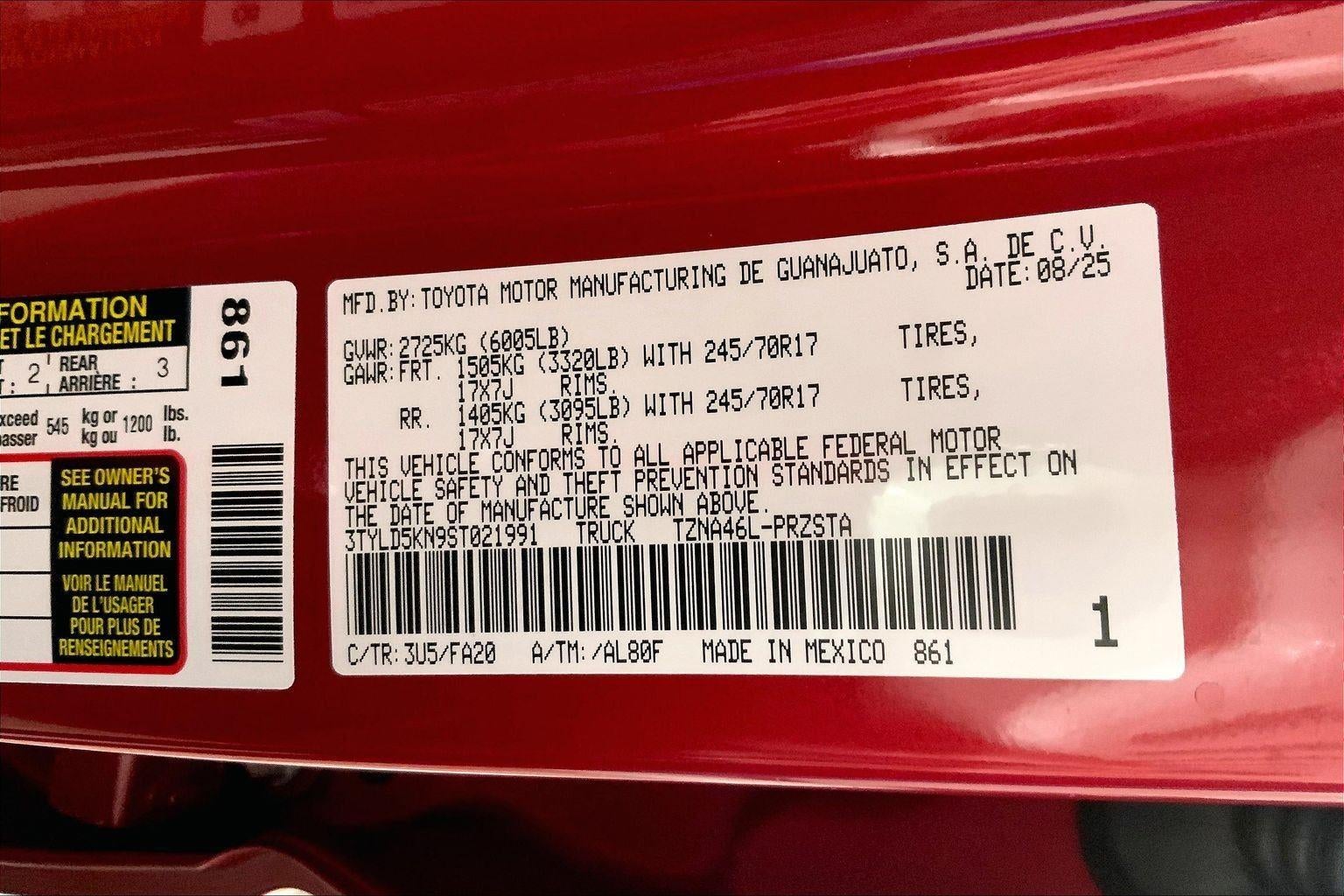 2025 Toyota Tacoma SR