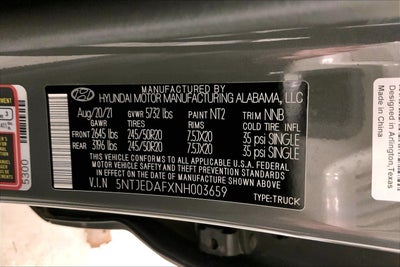 2022 Hyundai Santa Cruz Limited