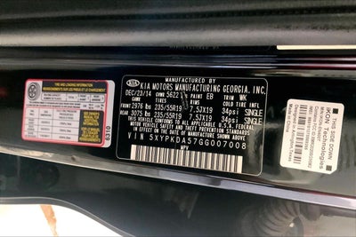 2016 Kia Sorento SXL