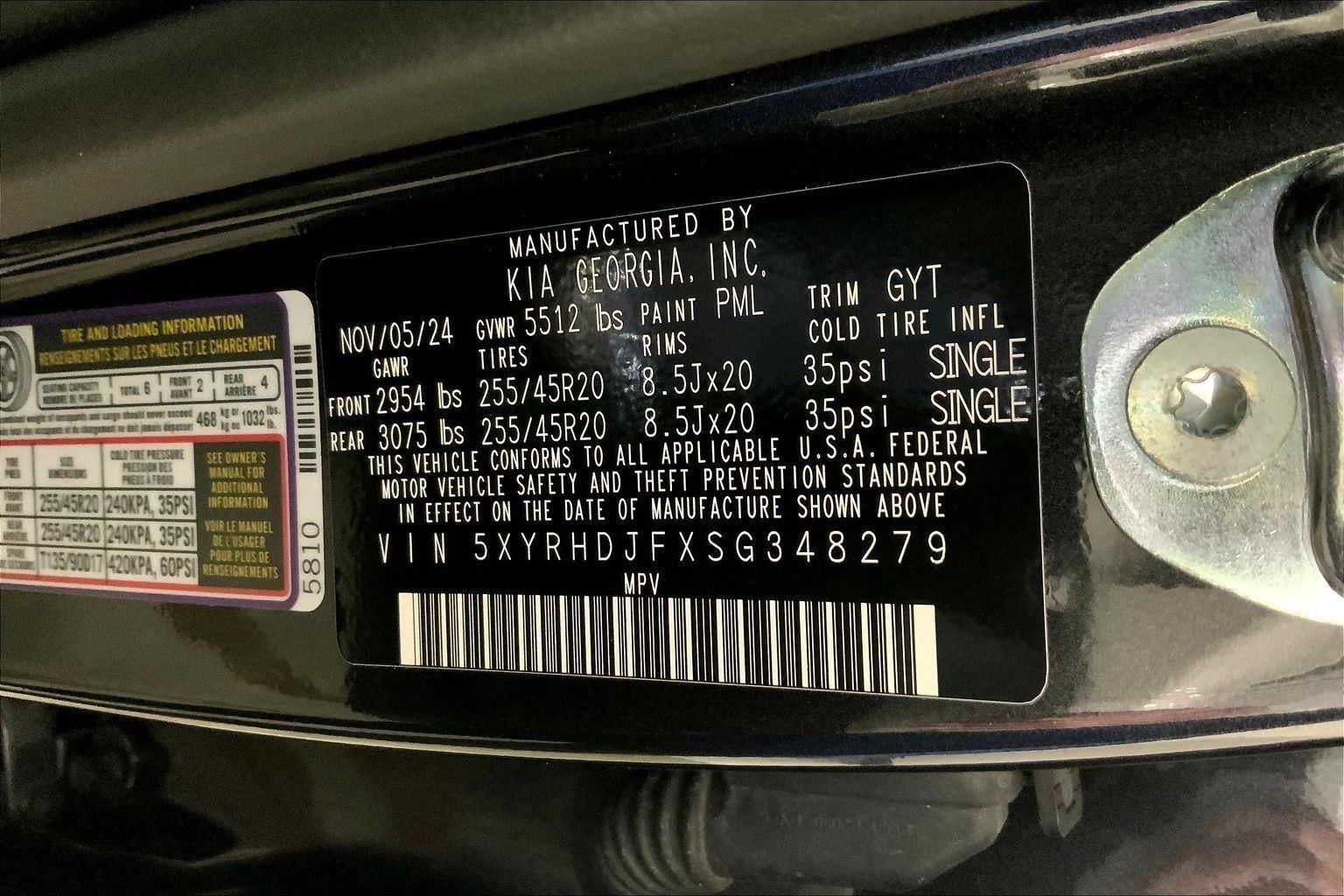 2025 Kia SORENTO X-LINE EX