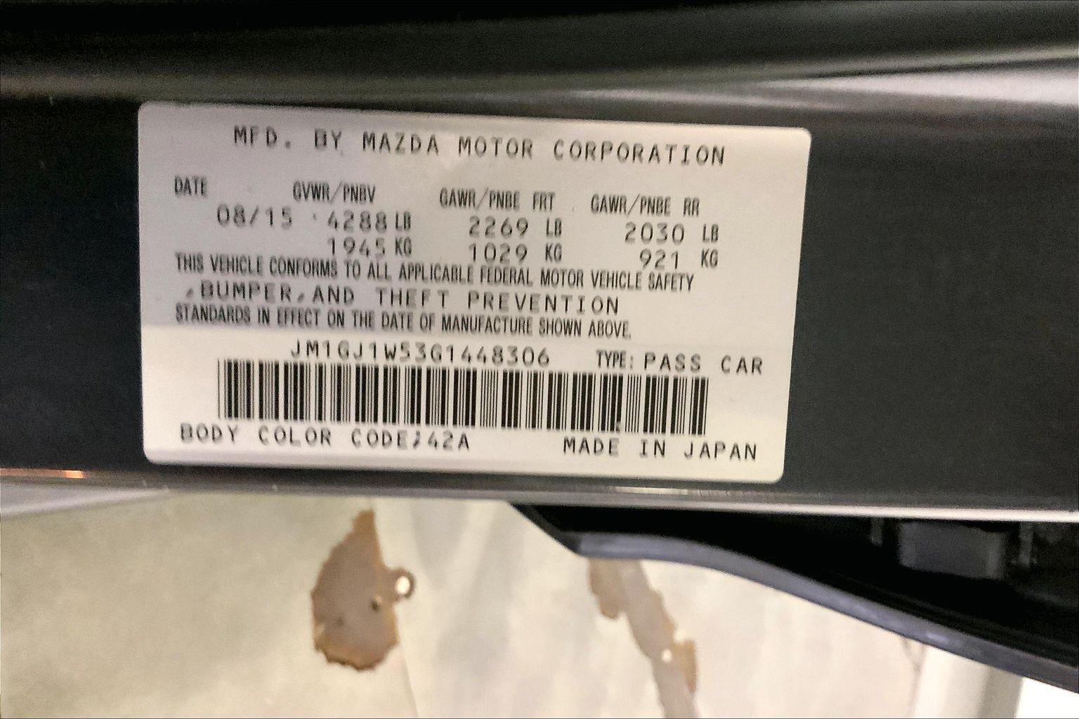 2016 Mazda Mazda6 i Grand Touring