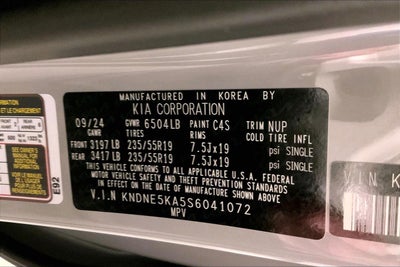 2025 Kia Carnival Hybrid SX