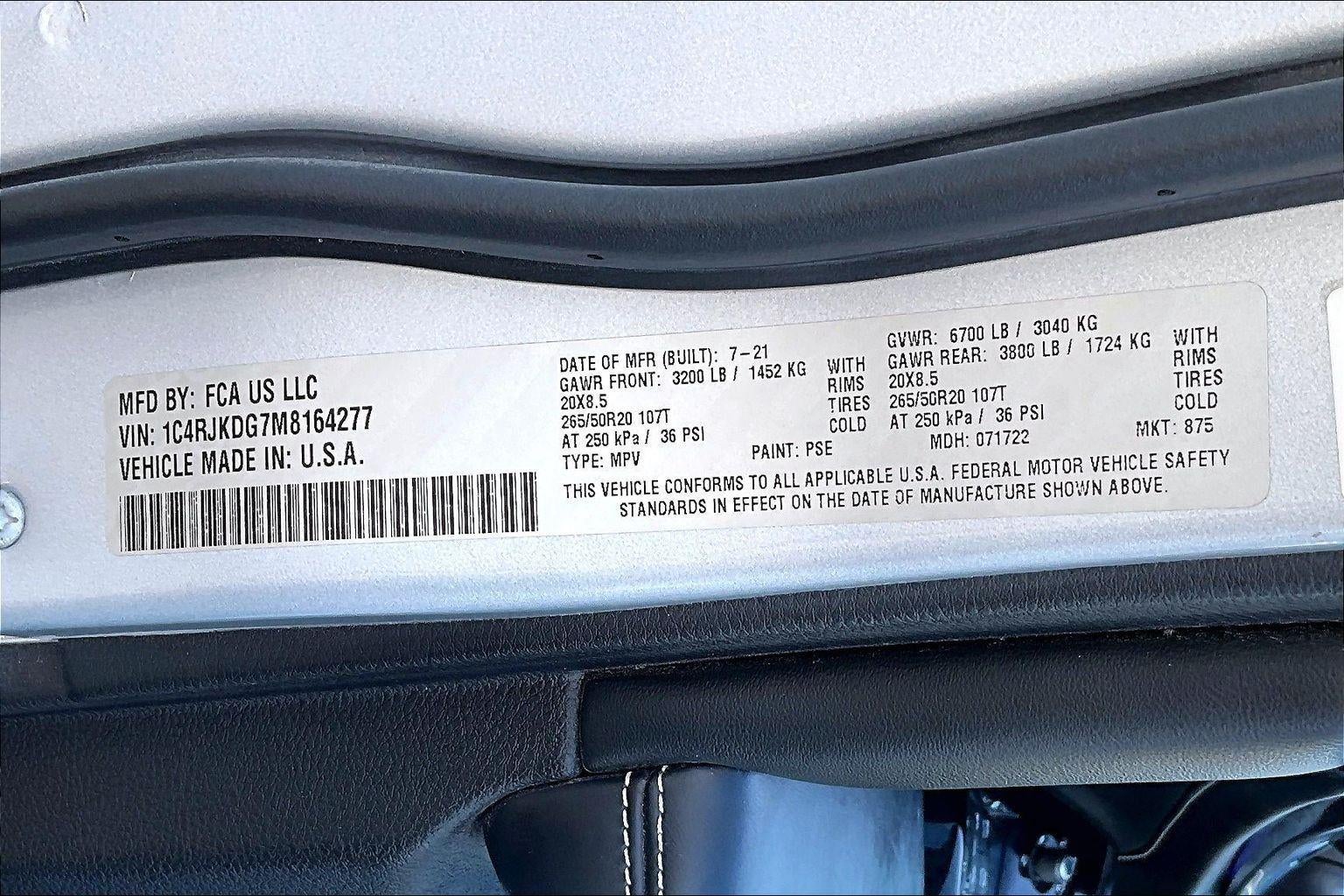 2021 Jeep Grand Cherokee L Overland