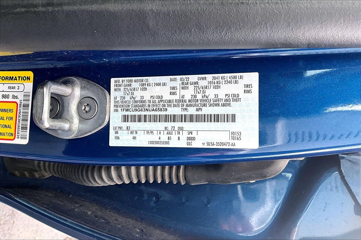 2022 Ford Escape SE