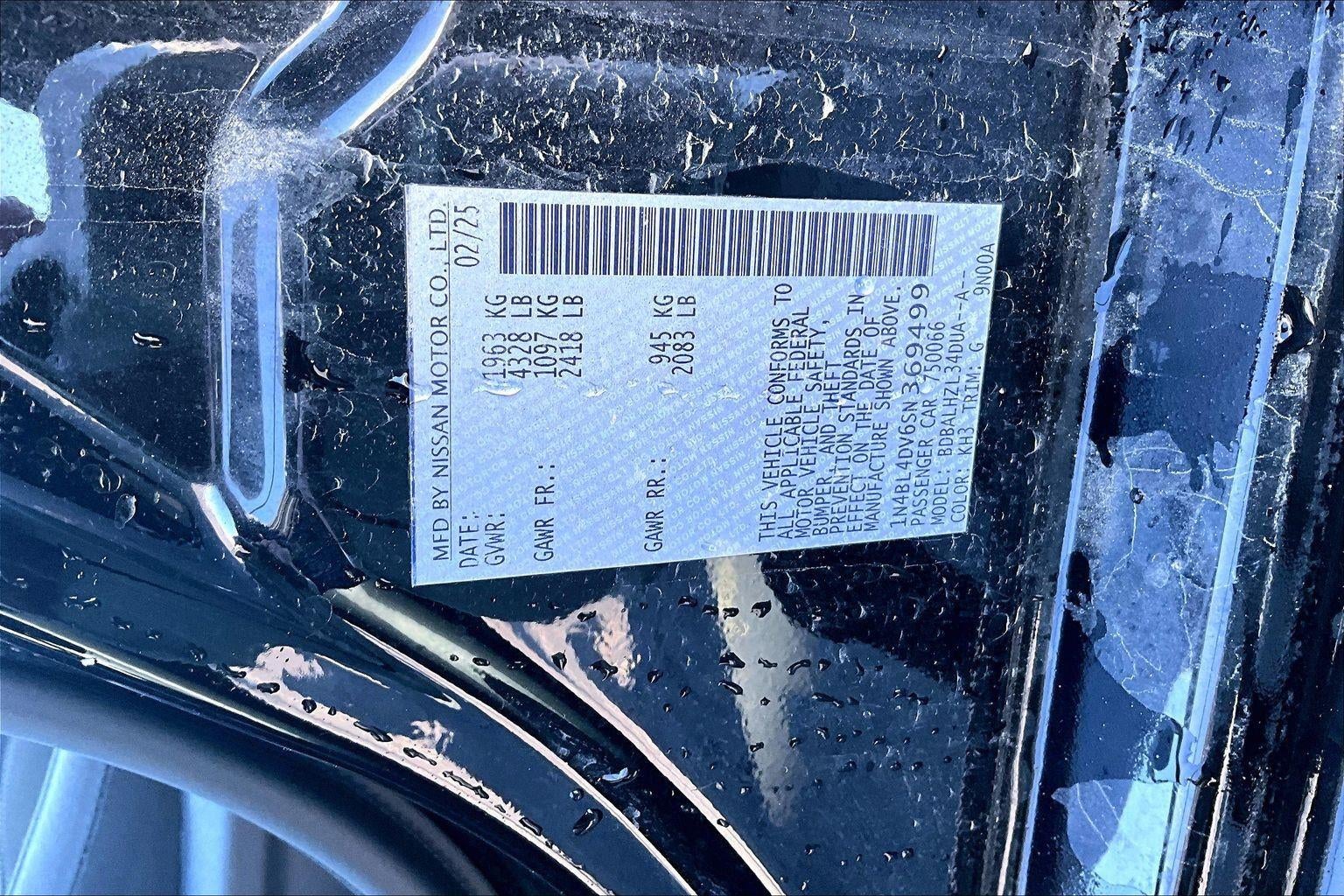 2025 Nissan Altima SV