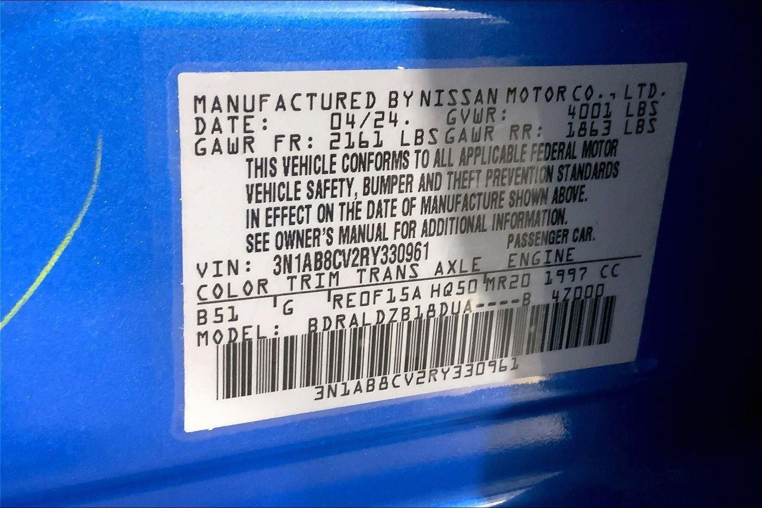 2024 Nissan Sentra SV