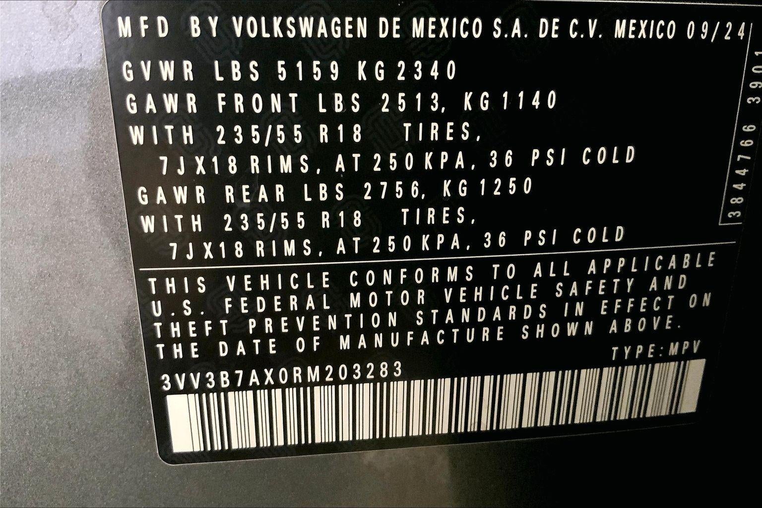 2024 Volkswagen Tiguan SE