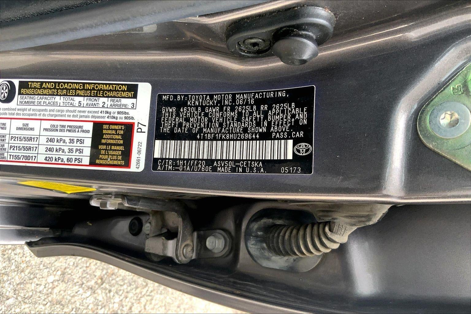 2017 Toyota Camry XLE