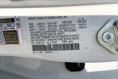 2019 Acura RDX w/Technology Pkg