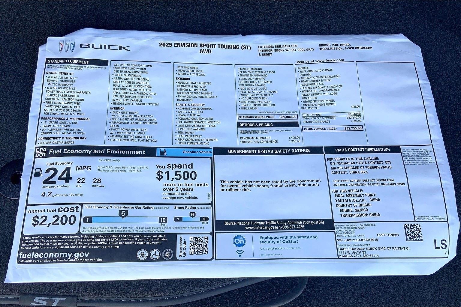 2025 Buick Envision Sport Touring