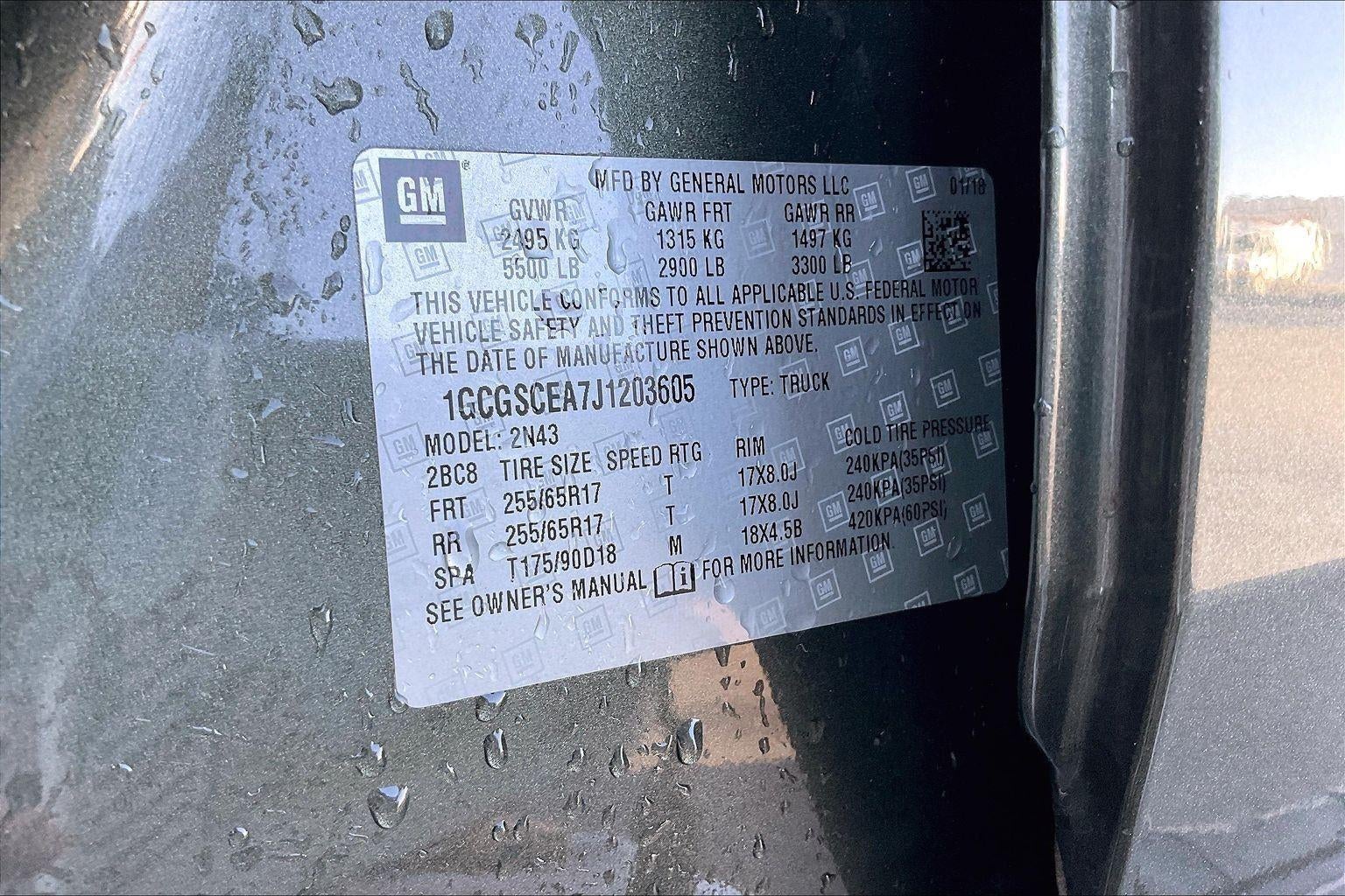 2018 Chevrolet Colorado 2WD LT