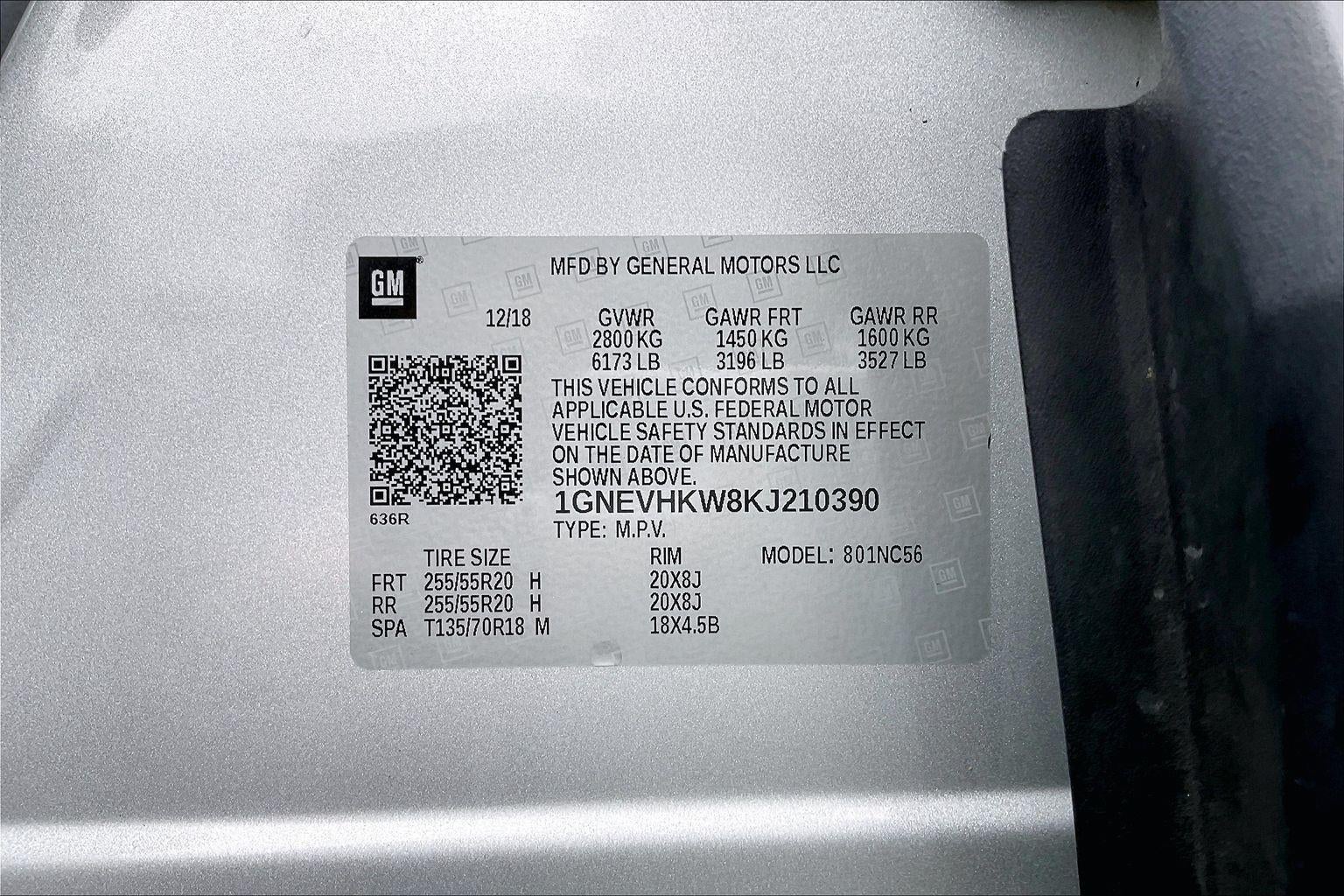 2019 Chevrolet Traverse LT Leather