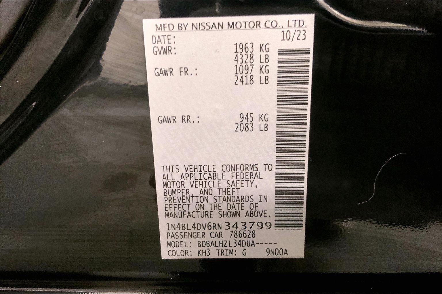 2024 Nissan Altima 2.5 SV