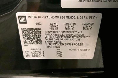 2023 Chevrolet Silverado 1500 LT (2FL)