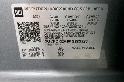 2023 Chevrolet Silverado 1500 LT (2FL)