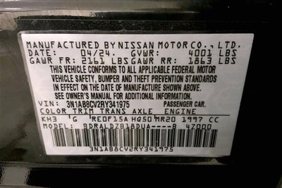 2024 Nissan Sentra SV