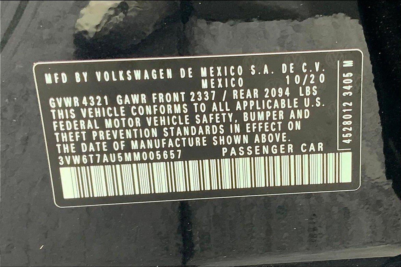 2021 Volkswagen Golf GTI S