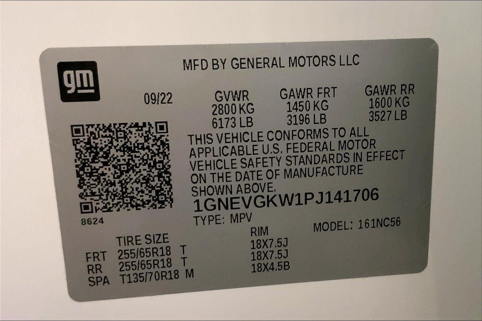 2023 Chevrolet Traverse LT Cloth