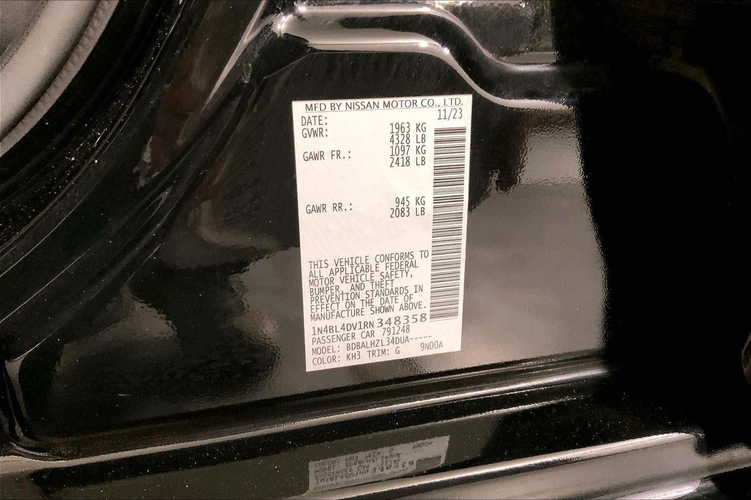 2024 Nissan Altima 2.5 SV