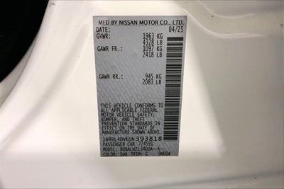 2025 Nissan Altima SV