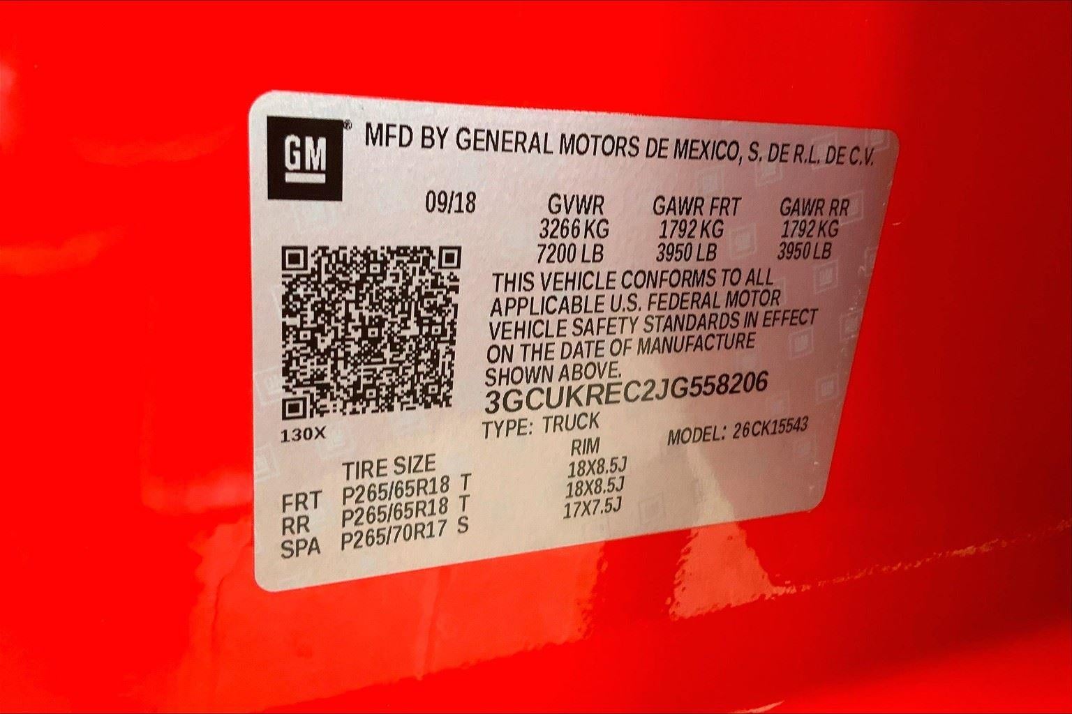 2018 Chevrolet Silverado 1500 LT