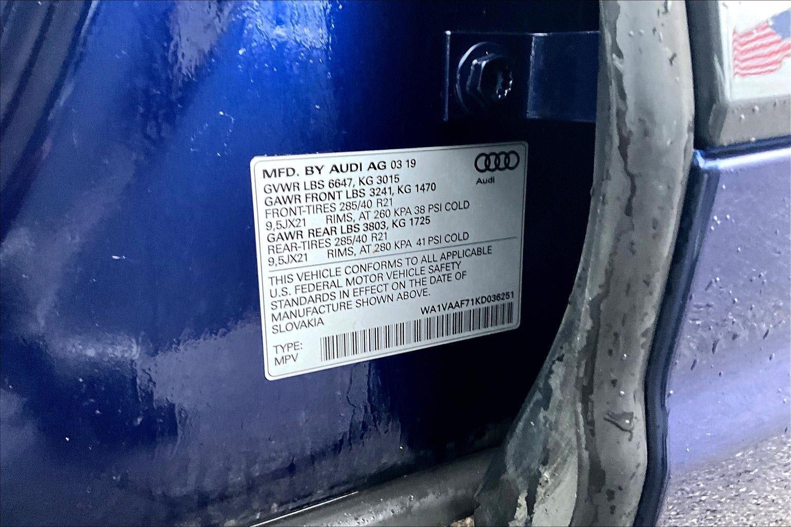 2019 Audi Q7 Prestige