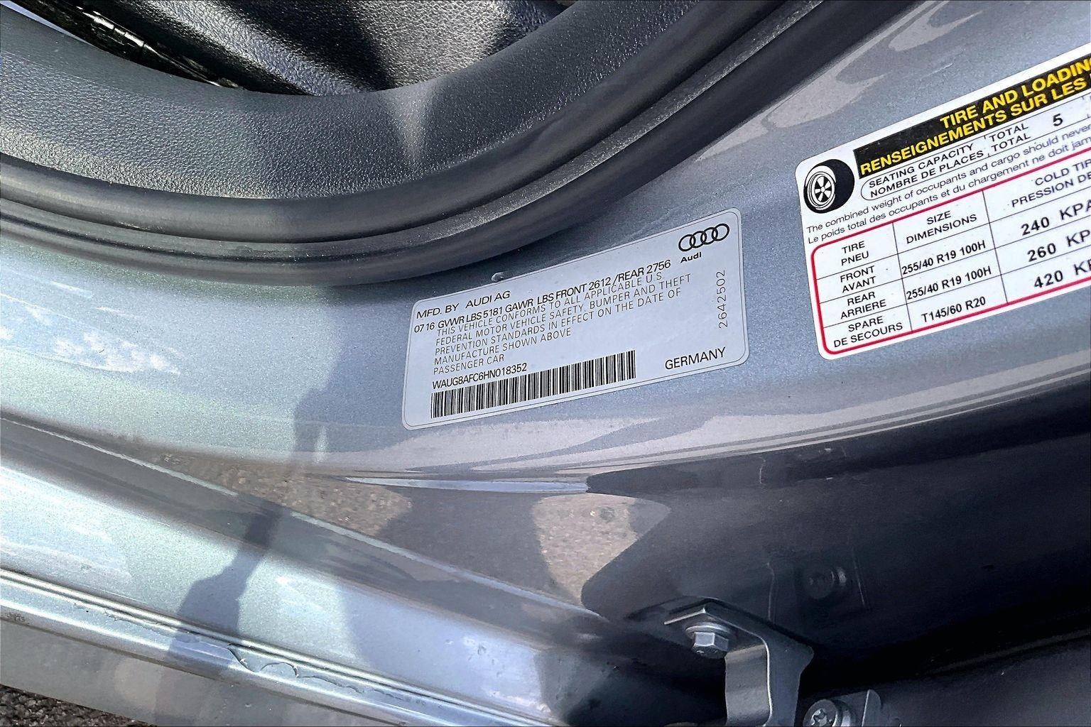 2017 Audi A6 Premium Plus