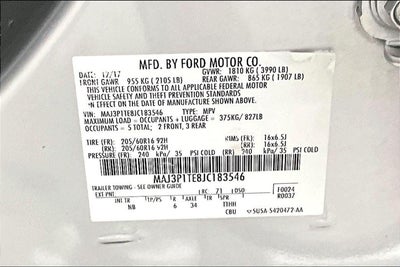 2018 Ford EcoSport SE