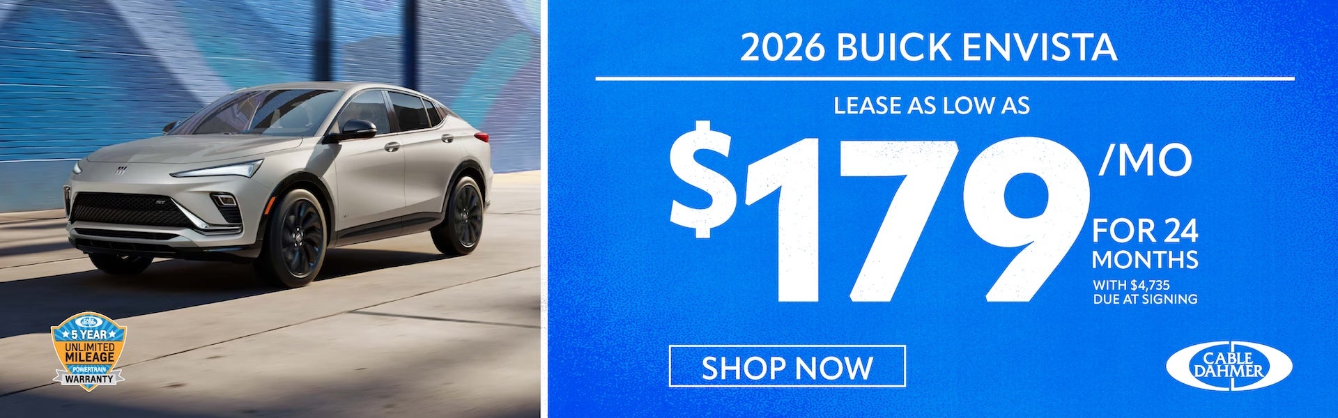 2026 Buick Envista lease as low as $179 mo